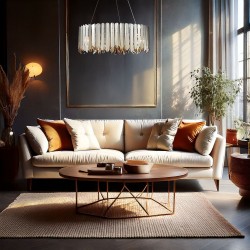 Lampa wisząca metalowa APP1763-8CP CHROME