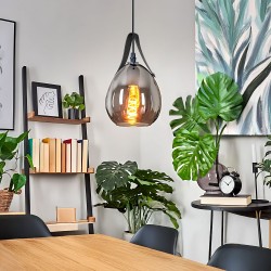 Lampa Wisząca APP1774-1CP BLACK GREY