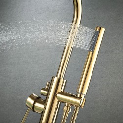 Bateria wannowa podłogowa Rea Lungo Złota