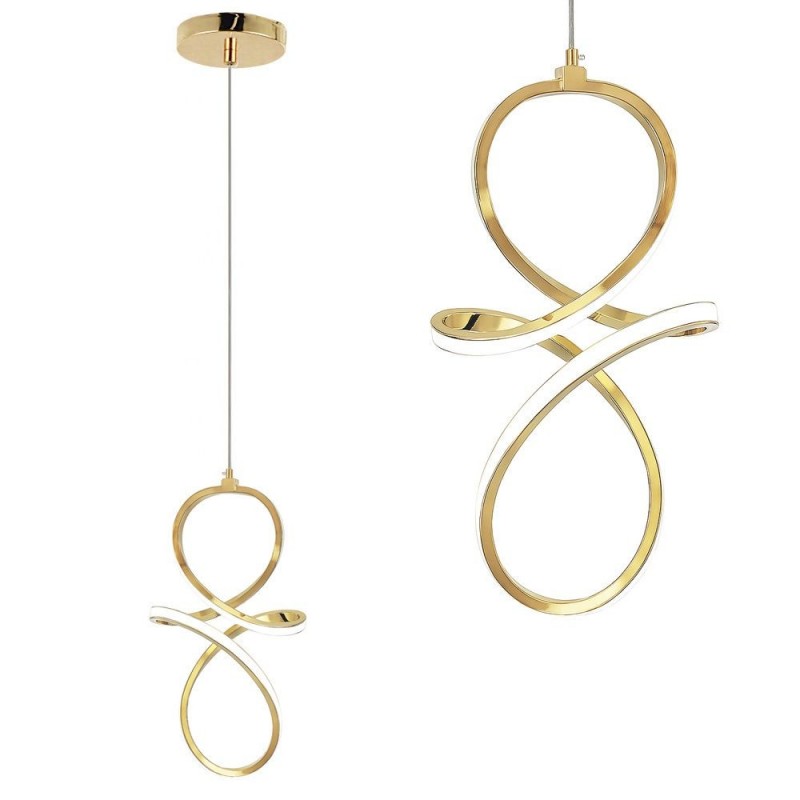 LAMPA WISZĄCA LED LHJ091-1CP GOLD