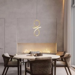 LAMPA WISZĄCA LED LHJ091-1CP GOLD