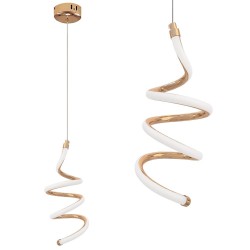 LAMPA SUFITOWA WISZĄCA LED LHJ096-1CP JASNE RÓŻOWE ZŁOTO