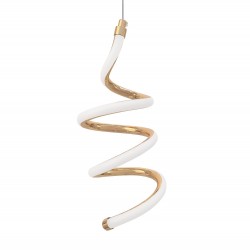 LAMPA SUFITOWA WISZĄCA LED LHJ096-1CP JASNE RÓŻOWE ZŁOTO