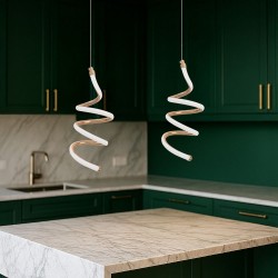 LAMPA SUFITOWA WISZĄCA LED LHJ096-1CP JASNE RÓŻOWE ZŁOTO