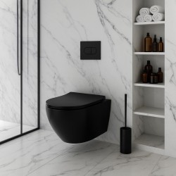 Misa WC podwieszana Rea Carlo Mini Tornado NF CZARNA MATOWA