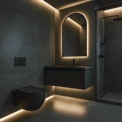 Misa WC podwieszana Rea Carlo Mini Tornado NF CZARNA MATOWA