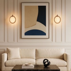 LAMPA SUFITOWA WISZĄCA LED LHJ101-1CP ZŁOTA