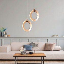 LAMPA SUFITOWA WISZĄCA LED LHJ101-1CP ZŁOTA