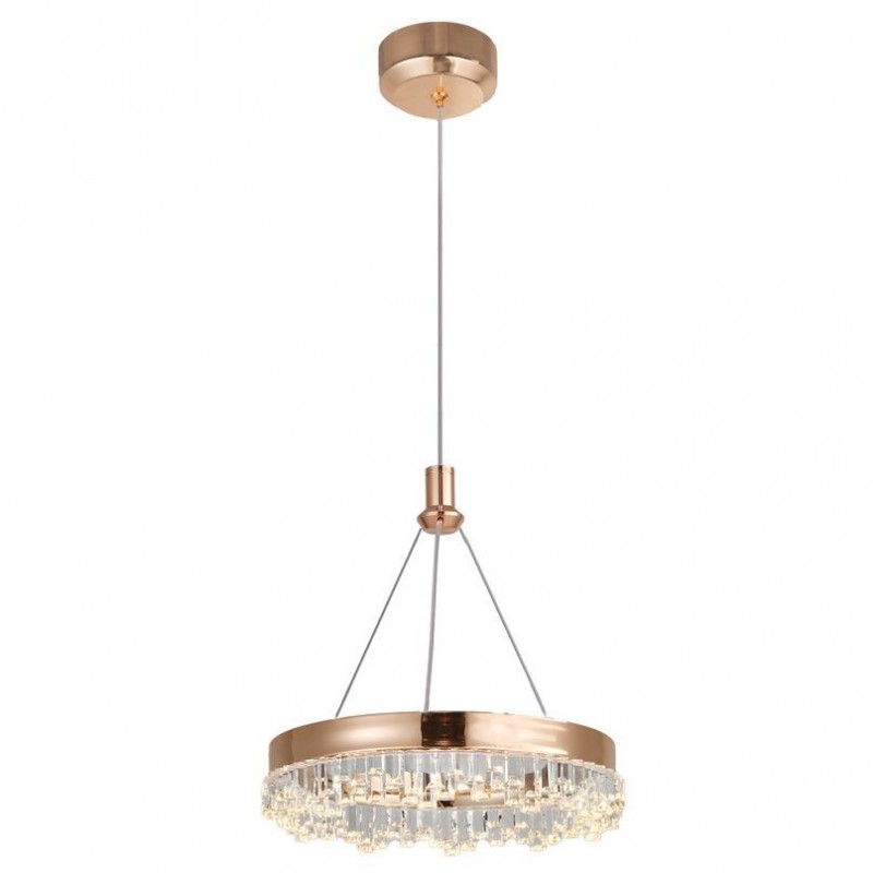 LAMPA WISZĄCA LED LHJ097-CP JASNE RÓŻOWE ZŁOTO