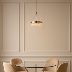 LAMPA WISZĄCA LED LHJ097-CP JASNE RÓŻOWE ZŁOTO