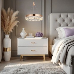 LAMPA WISZĄCA LED LHJ097-CP JASNE RÓŻOWE ZŁOTO