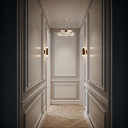 LAMPA WISZĄCA LED LHJ097-CP JASNE RÓŻOWE ZŁOTO