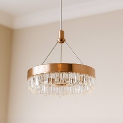 LAMPA WISZĄCA LED LHJ097-CP JASNE RÓŻOWE ZŁOTO