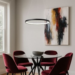 LAMPA SUFITOWA WISZĄCA LHJ011-CP 40cm Czarna