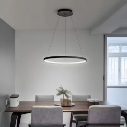 LAMPA SUFITOWA WISZĄCA LHJ011-CP 40cm Czarna