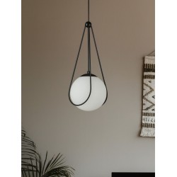 LAMPA SUFITOWA WISZĄCA APP1792-1CP 20cm Czarna