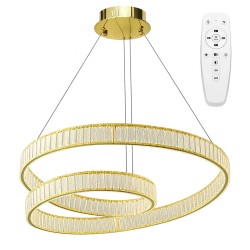 LAMPA SUFITOWA WISZĄCA LED APP1767-CP ZŁOTA
