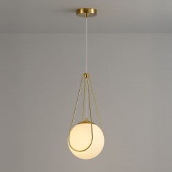 LAMPA SUFITOWA WISZĄCA APP1793-1CP 20cm Złota