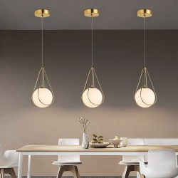 LAMPA SUFITOWA WISZĄCA APP1793-1CP 20cm Złota
