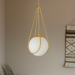 LAMPA SUFITOWA WISZĄCA APP1793-1CP 20cm Złota