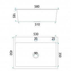 Zlewozmywak stalowy REA Liam Miedź szczotkowana