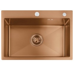 Zlewozmywak stalowy REA Liam Miedź szczotkowana
