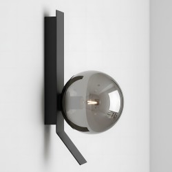 KINKIET ŚCIENNY APP1757-1W CZARNY CHROM