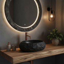 Umywalka nablatowa Rea Mika Black