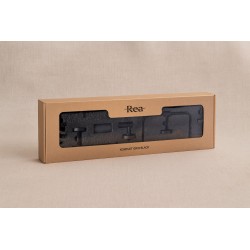 Zestaw akcesoriów łazienkowych GRID Czarny 4 elementy