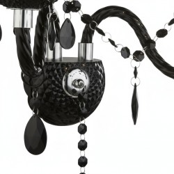 KINKIET ŚCIENNY EBT018-2W Czarny