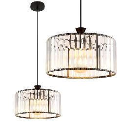 Lampa wisząca EBT027-1CP Czarna