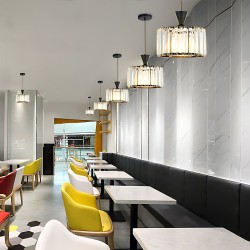 Lampa wisząca EBT027-1CP Czarna