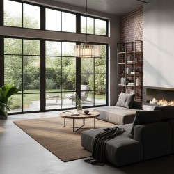 Lampa wisząca EBT027-1CP Czarna