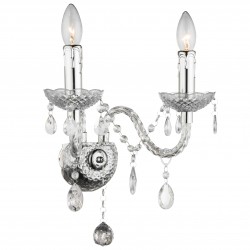 KINKIET ŚCIENNY EBT017-2W Transparentny