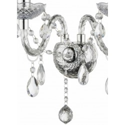 KINKIET ŚCIENNY EBT017-2W Transparentny