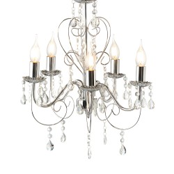 LAMPA SUFITOWA WISZĄCA EBT008-5CP CHROM