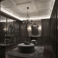 LAMPA SUFITOWA WISZĄCA EBT010-5CP CZARNA