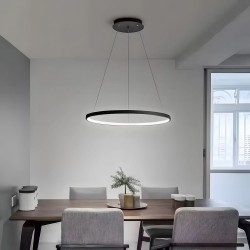 LAMPA SUFITOWA WISZĄCA LHJ012-CP 80cm Czarna