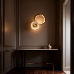 KINKIET ŚCIENNY LED LHJ071-W Szczotkowane Złoto