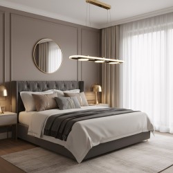 LAMPA SUFITOWA WISZĄCA LED G135-CP Złota