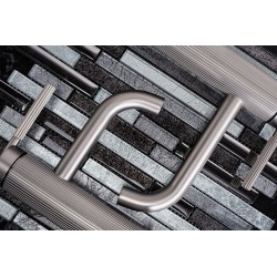 Bateria Umywalkowa REA Argon Nikiel Szczotkowany Niska