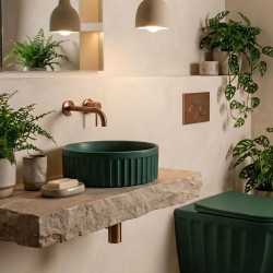 Umywalka nablatowa Rea DUO Matcha Matt