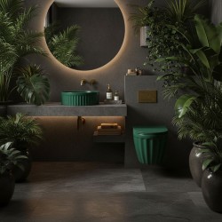 Umywalka nablatowa Rea DUO Matcha Matt