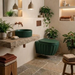 Umywalka nablatowa Rea DUO Matcha Matt