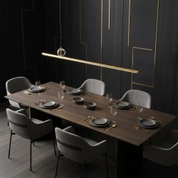 Lampa wisząca LED APP1778-CP Złota Szczotkowana