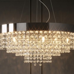 Lampa sufitowa wisząca APP1786-16CP 60 cm Chrom