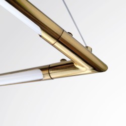 Lampa wisząca LED APP1776-CP Złota Szczotkowana