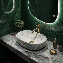 Umywalka Nablatowa REA Amelia Ruststone 48