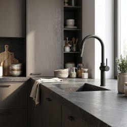 Bateria kuchenna Rea Fresh High Czarna