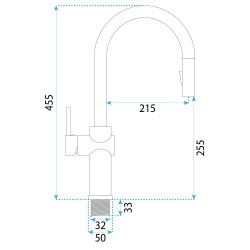 Bateria kuchenna Rea Fresh High Czarna